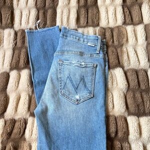 MOTHER Light Blue Straight Leg Jeans